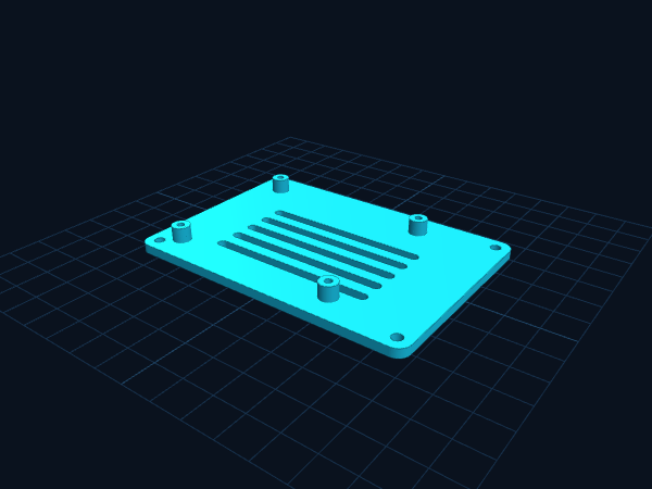 Raspberry Pi 4/5 Open-Frame Base