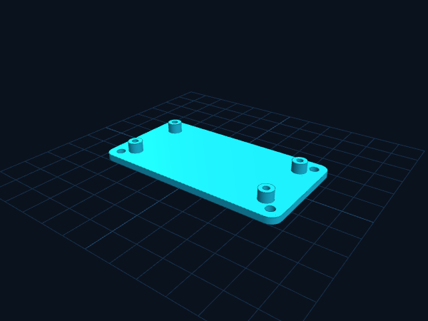 Raspberry Pi Zero 2 W Mounting Plate